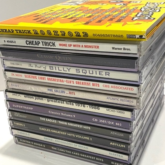 Final Price Rock Music 12 CDs Squier Elton John Supertramp Eagles Collins Queen+ - Picture 2 of 14